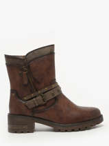 Enkellaarsjes Mustang Bruin women M0082002